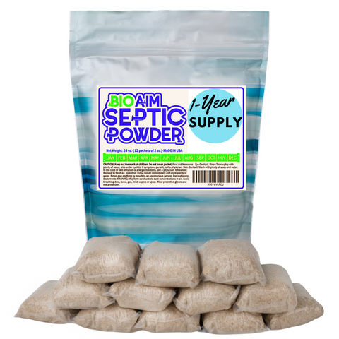 Septic Tank Treatment. 12 Monthly Packets